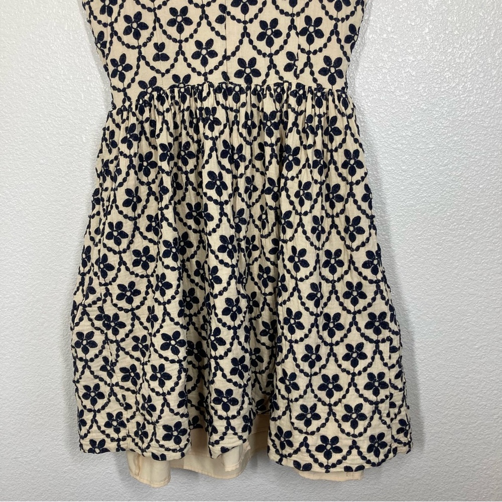 Sunday in Brooklyn Embroidered Fit & Flare Sleeveless Dress M Anthropologie - Picture 8 of 15
